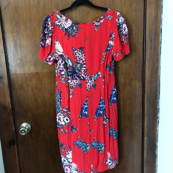Maeve coral floral dress - Picture 3 of 3